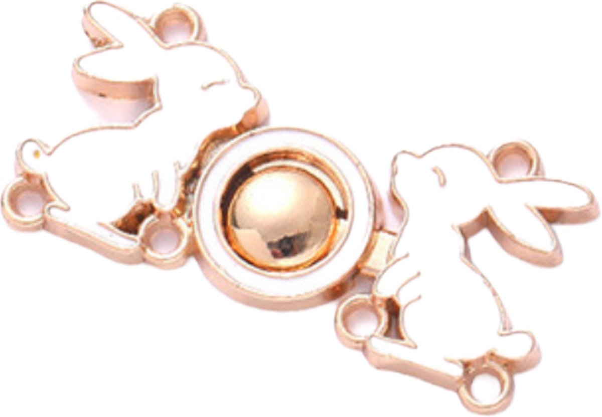   - Broek knoop - Knopen voor Naaien - Knopen voor Kleding - Kleding Accessoires - Button | Konijnen - 2 stuks